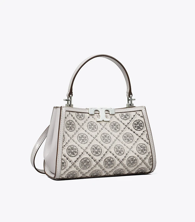 Tory Burch Mini T Monogram Raffia Swing Satchel | The Summit