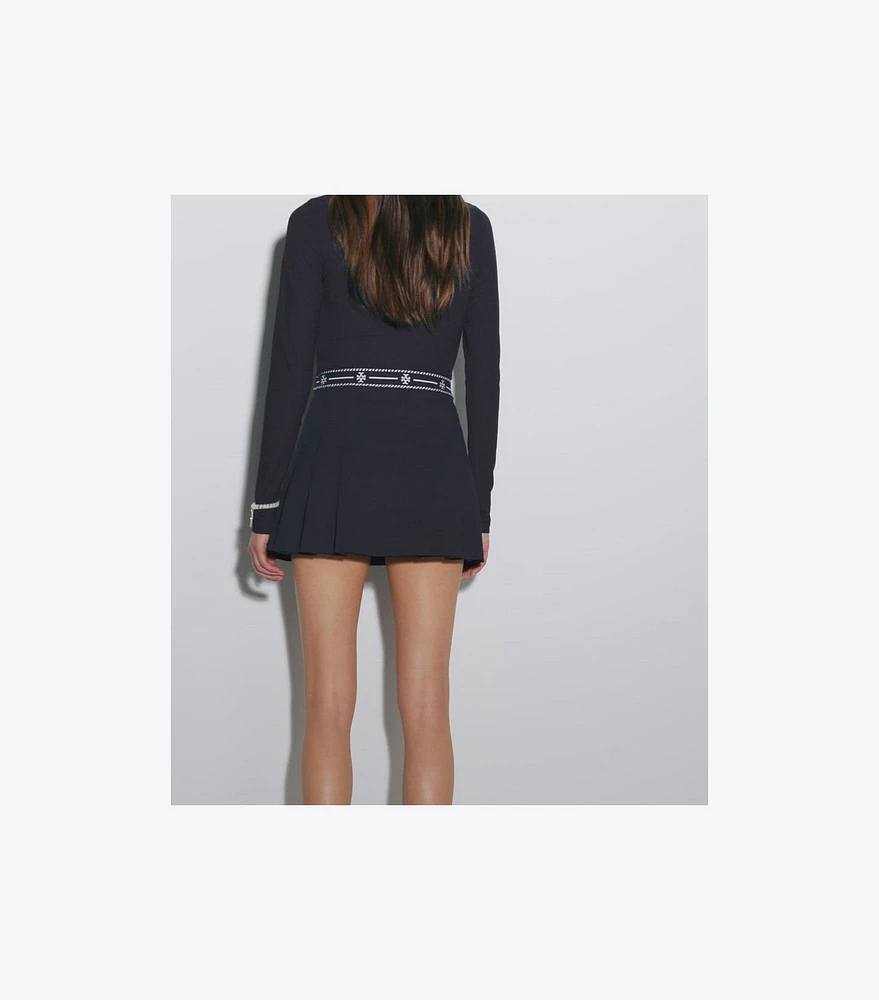 Tory Sport Tech Twill Logo Tape Tennis Skirt | The Summit