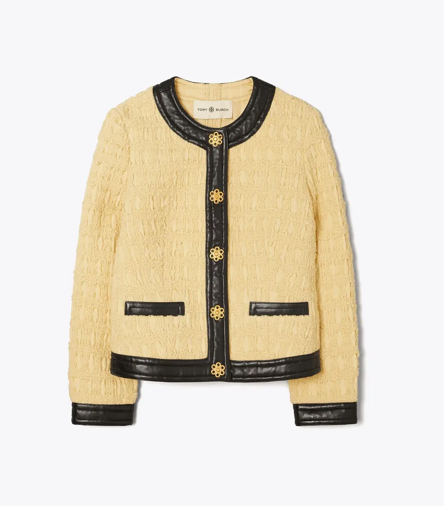 Tory burch shop tweed cardigan