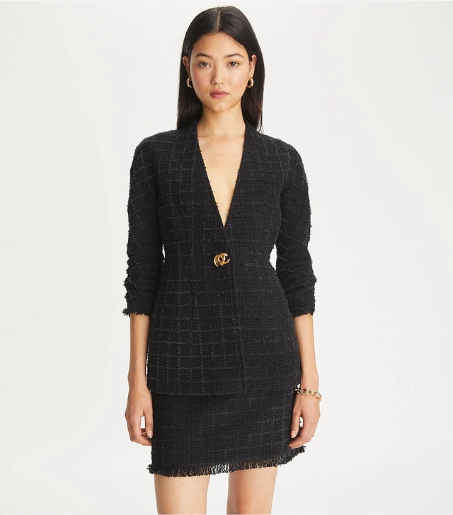 Tory Burch Slim Tweed Jacket | The Summit