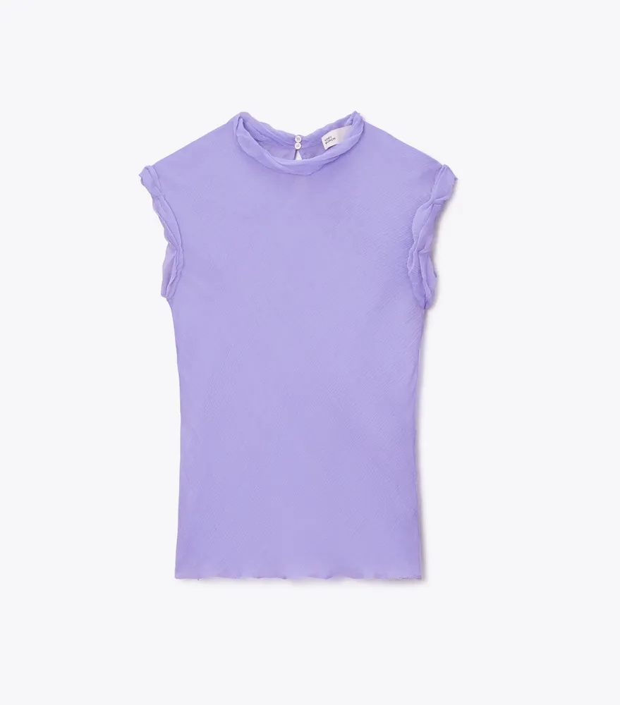 Tory Burch Twisted Chiffon Top | The Summit