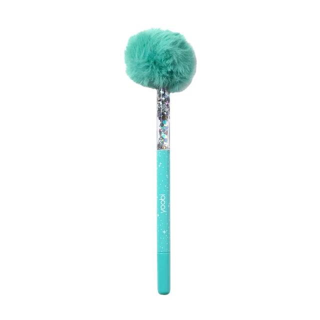 Popshelf Yoobi Aqua Pom Pom Glitter Pen at Hamilton Place in