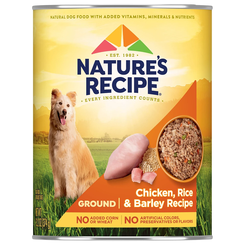 Nature s Recipe Adult Wet Dog Food Chicken Rice Barley The