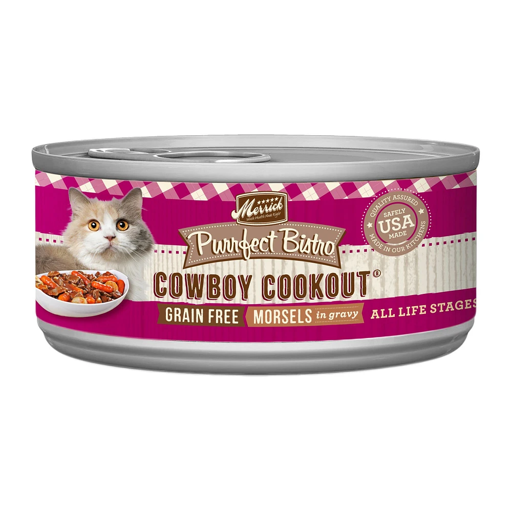 Merrick Purrfect Bistro Adult Wet Cat Food 5.5 Oz. Corn Free