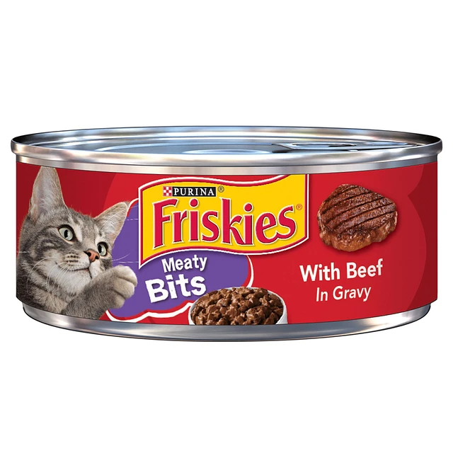 Friskies Purina Friskies Meaty Bits Adult Cat Wet Food 6.04 oz