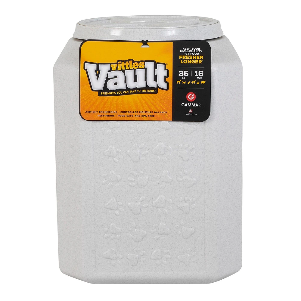 Vittles Vault by GAMMA2 Outback Paw Print Pet Food Container