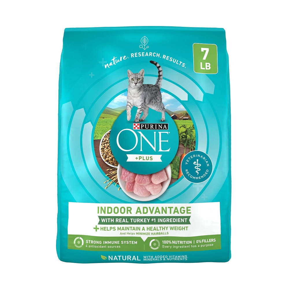 Purina ONE Plus Indoor Advantage Adult Cat Dry Food Turkey