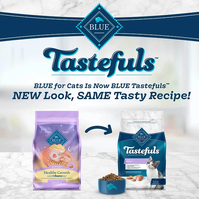 Blue Buffalo Tastefuls Adult Dry Cat Food Natural Chicken