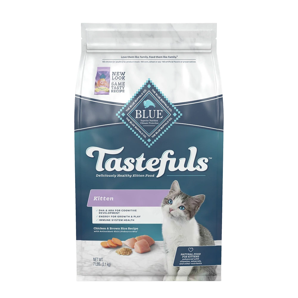 Blue Buffalo Tastefuls Kitten Dry Cat Food Natural The