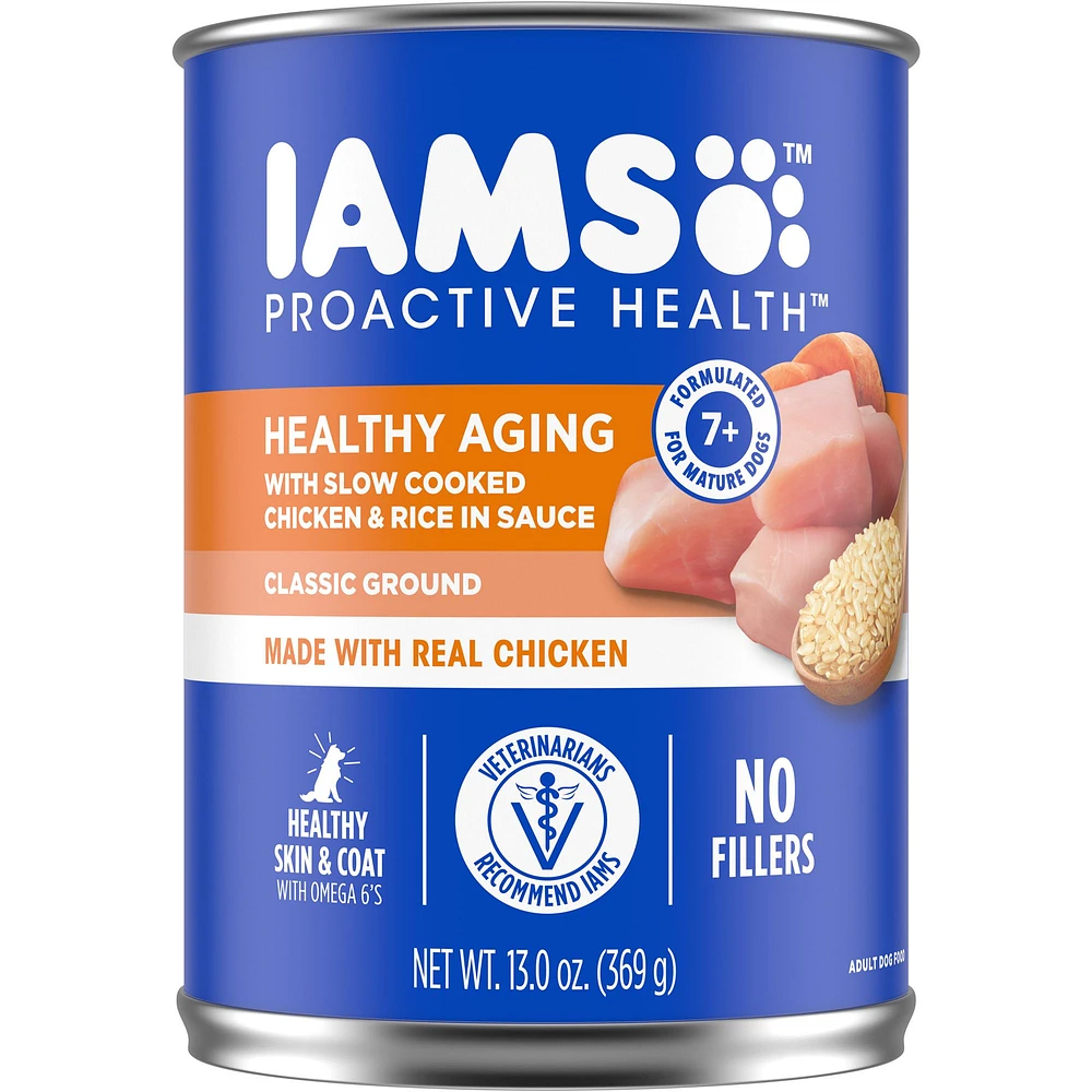 IAMS Proactive Health Senior Wet Dog Food Pate 13 OZ The