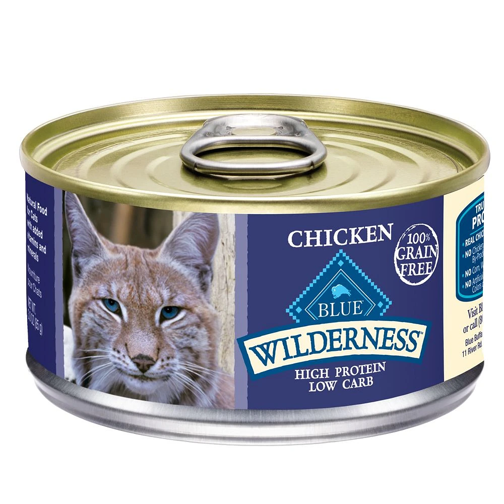 Blue Buffalo Wilderness Adult Wet Cat Food Grain Free Chicken