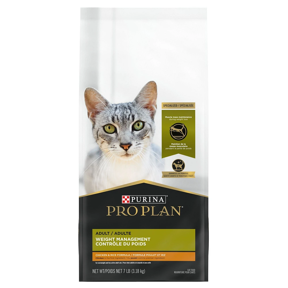 Purina Pro Plan Specialized Adult Dry Cat Food Low Calorie No Artificial Colors