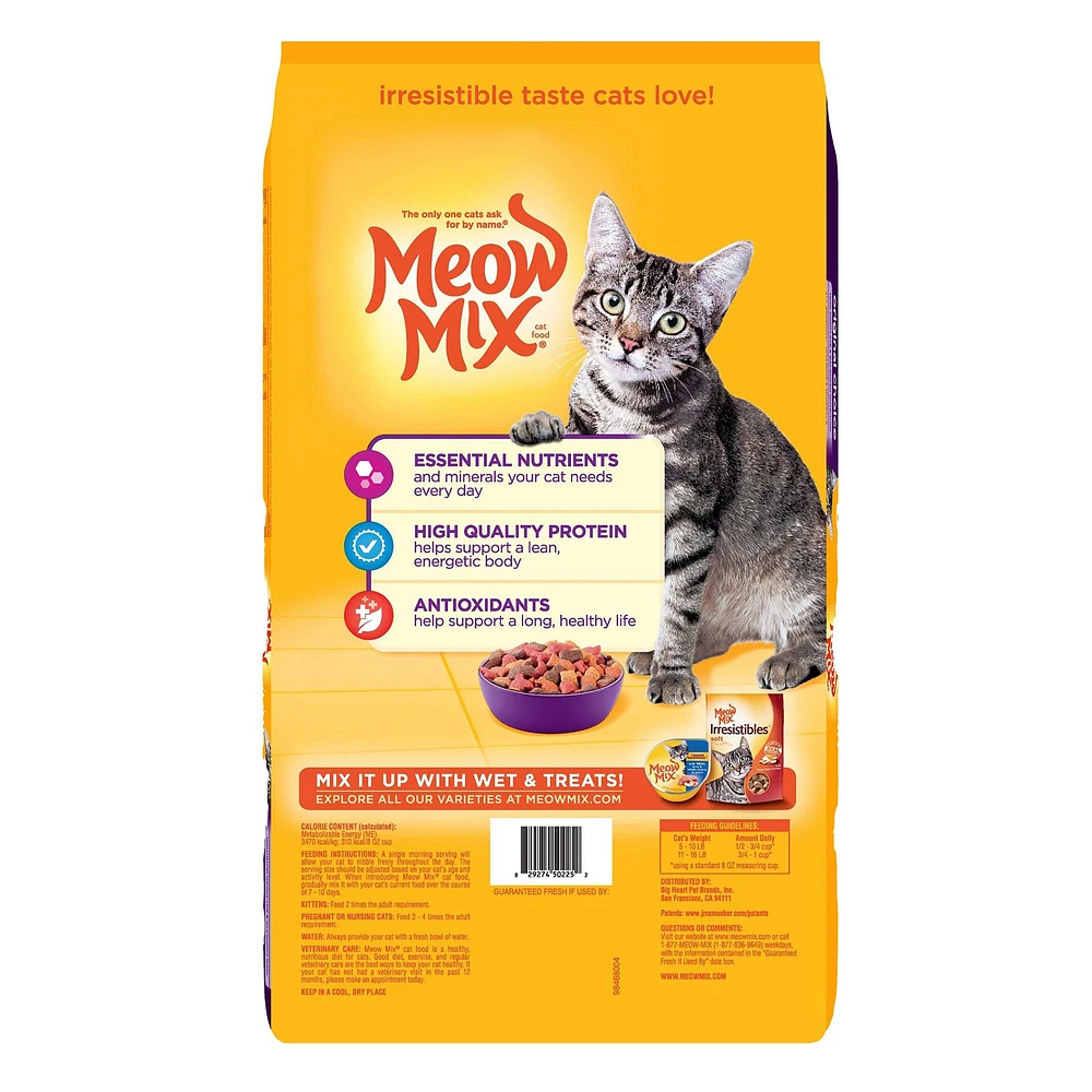 Meow Mix Original Choice Dry Cat Food All Ages Chicken Turkey