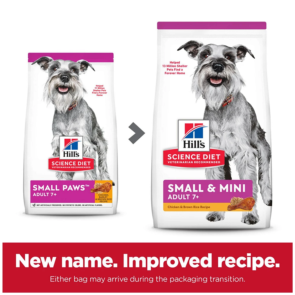 Hill s Science Diet Small Breed Adult Senior 7 Dry Dog Food