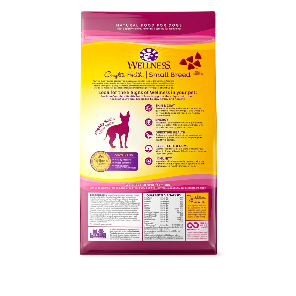 Wellness Complete Health Small Breed Adult Dry Dog Food The