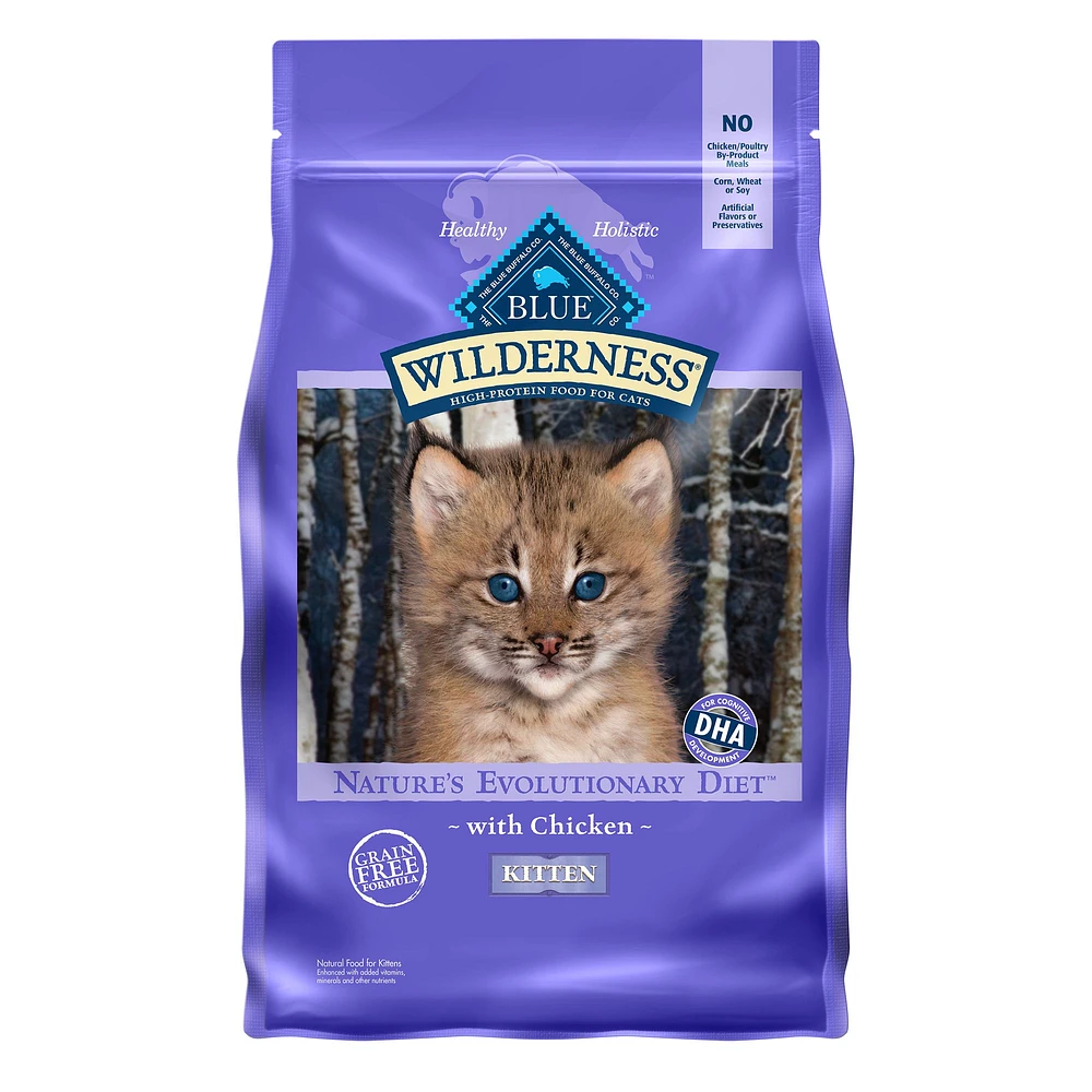 Blue Buffalo Wilderness Kitten Dry Cat Food Grain Free The