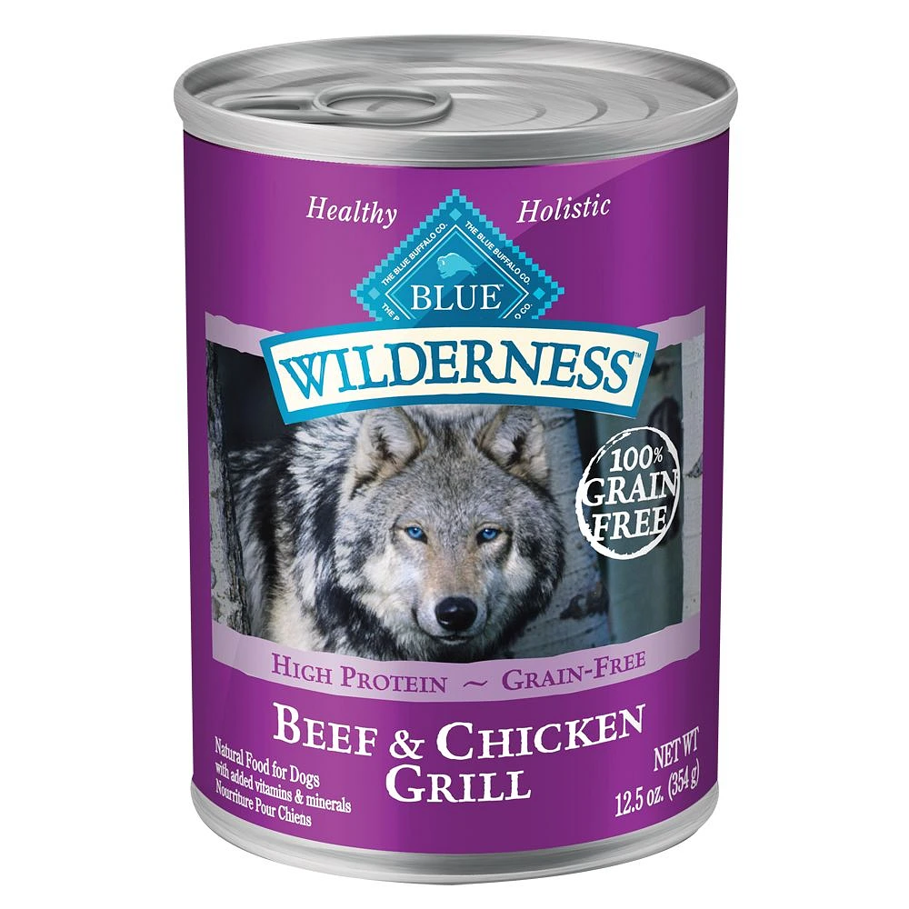 Blue Buffalo Wilderness Adult Wet Dog Food Grain Free The