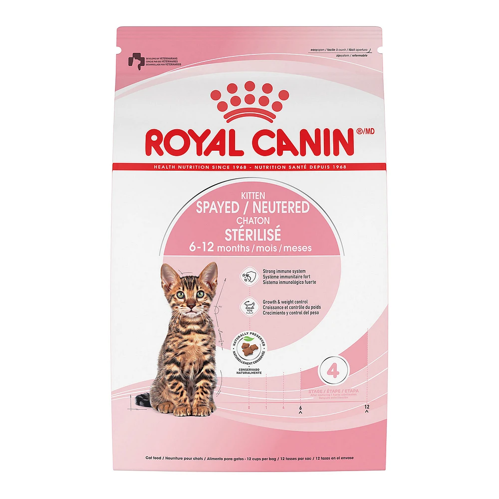 Royal Canin Feline Health Nutrition Spayed Neutered Kitten Dry Cat Food