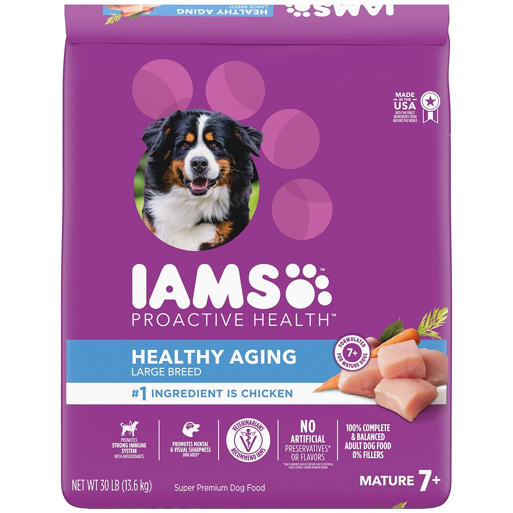 IAMS Proactive Health Large Breed Senior Dry Dog Food Healthy