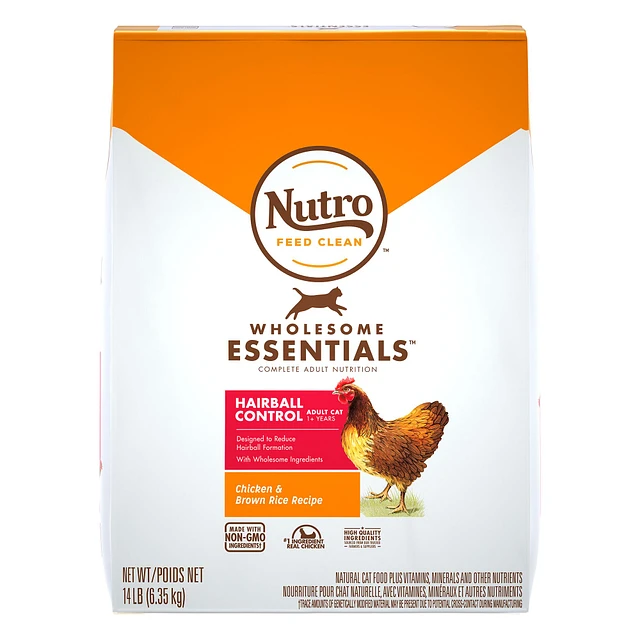 Nutro Wholesome Essentials Hairball Control Adult Dry Cat Food