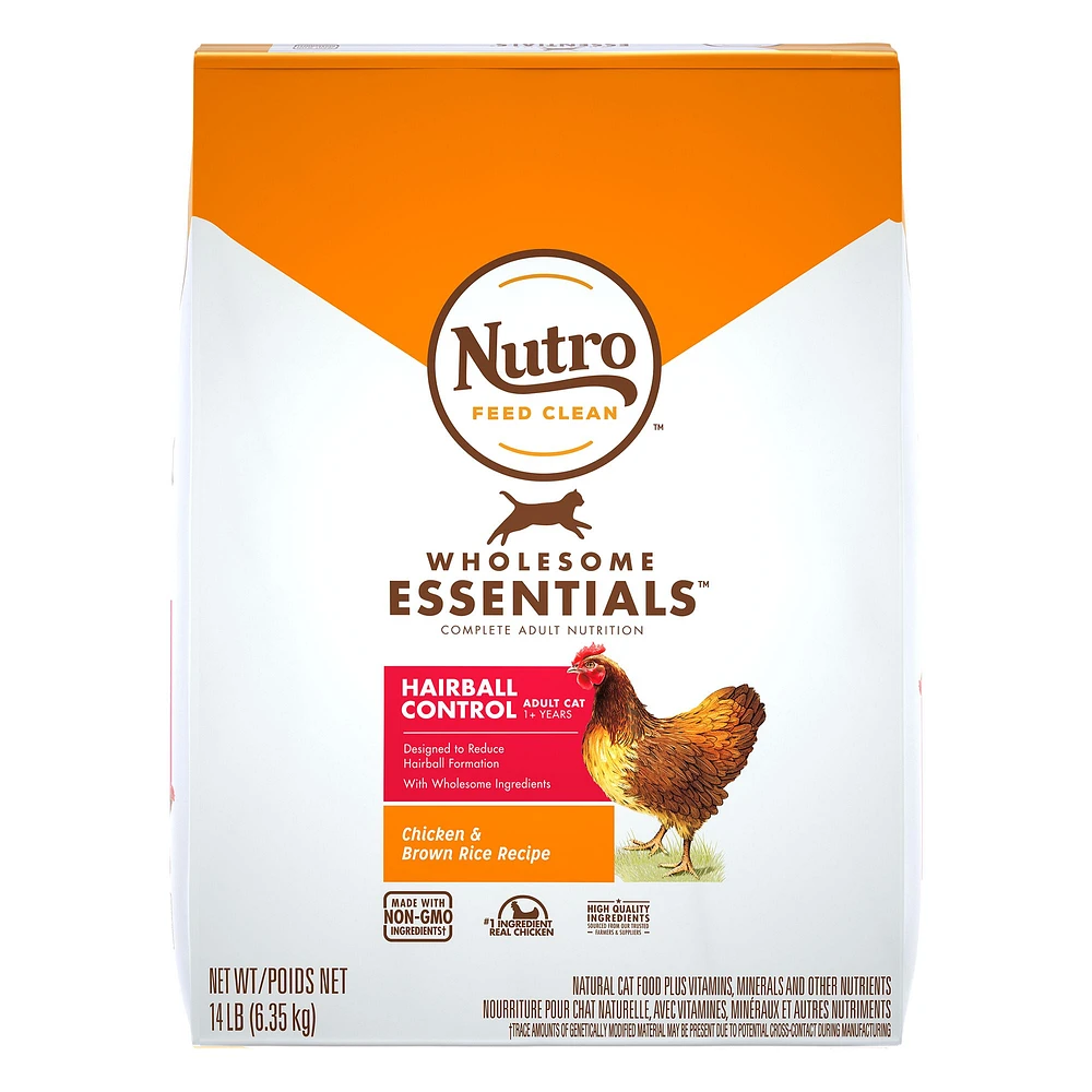 Nutro Wholesome Essentials Hairball Control Adult Dry Cat Food