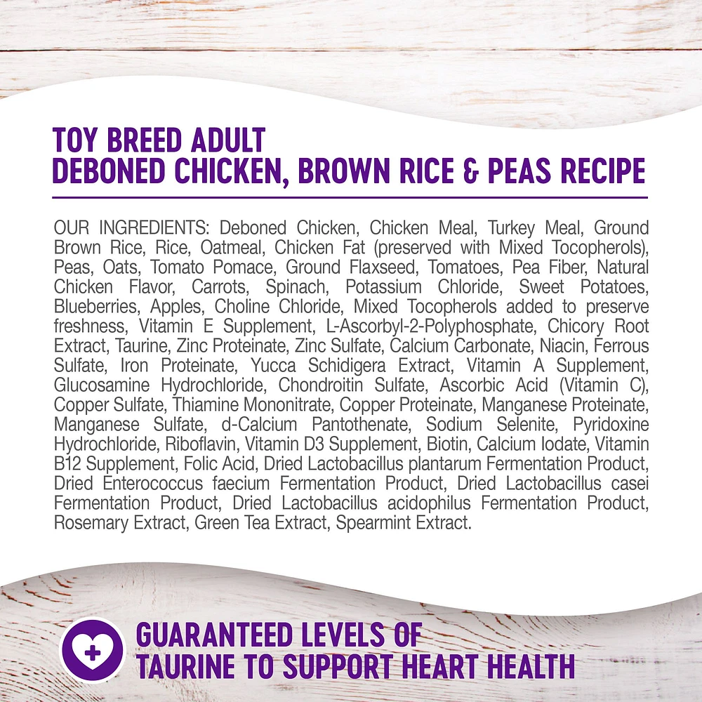 Wellness Complete Health Natural Toy Breed Adult Dry Dog Food