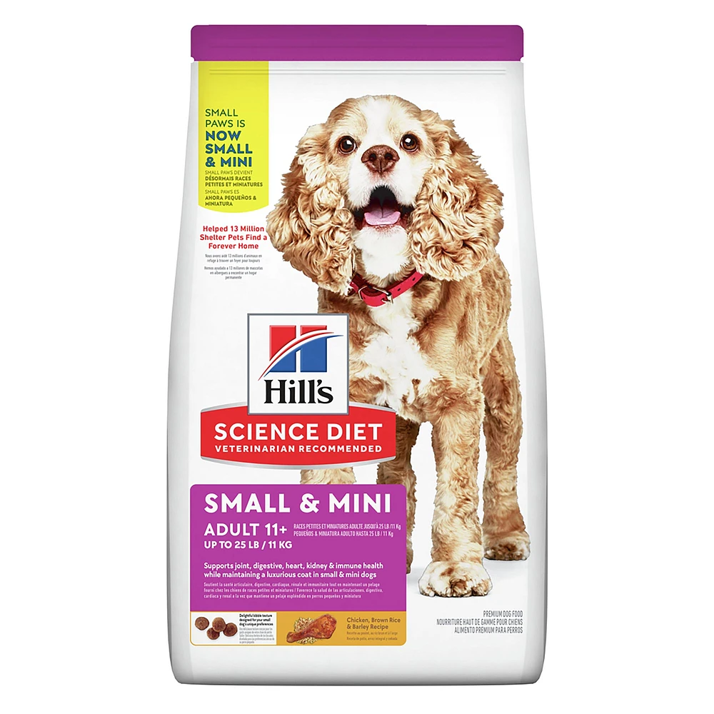 Hill s Science Diet Small Breed Adult Senior 11 Dry Dog Food