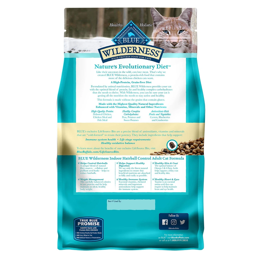 Blue Buffalo Wilderness All Life Stages Dry Cat Food Grain