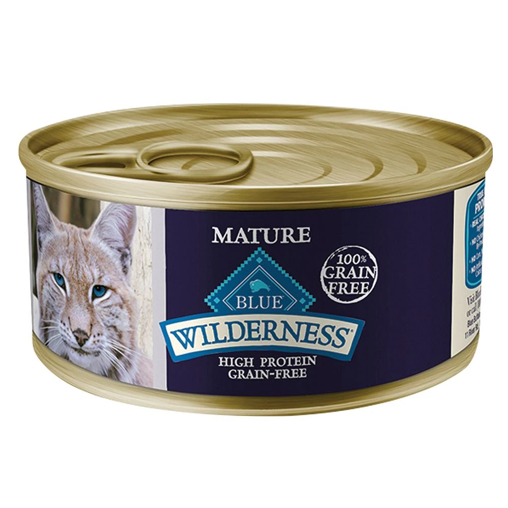 Blue Buffalo Wilderness Senior Wet Cat Food Grain Free 5.5 Oz