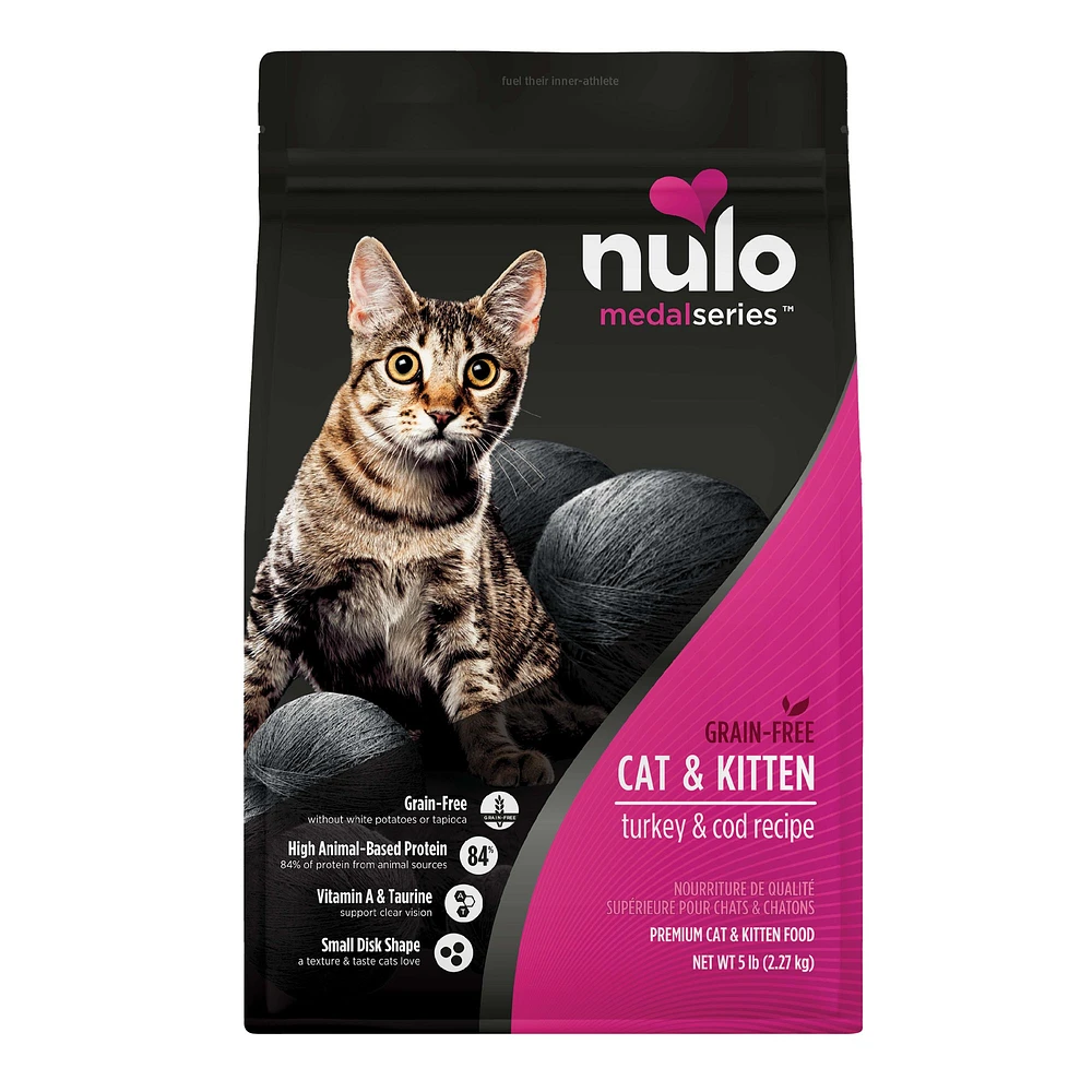 Nulo MedalSeries All Life stages Dry Cat Food Grain Free Turky