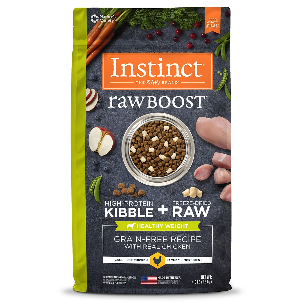 Instinct RawBoost Healthy Weight Adult Dry Dog Food Grain Free