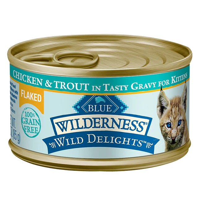 Blue Buffalo Wilderness Kitten Wet Cat Food Natural 3 Oz