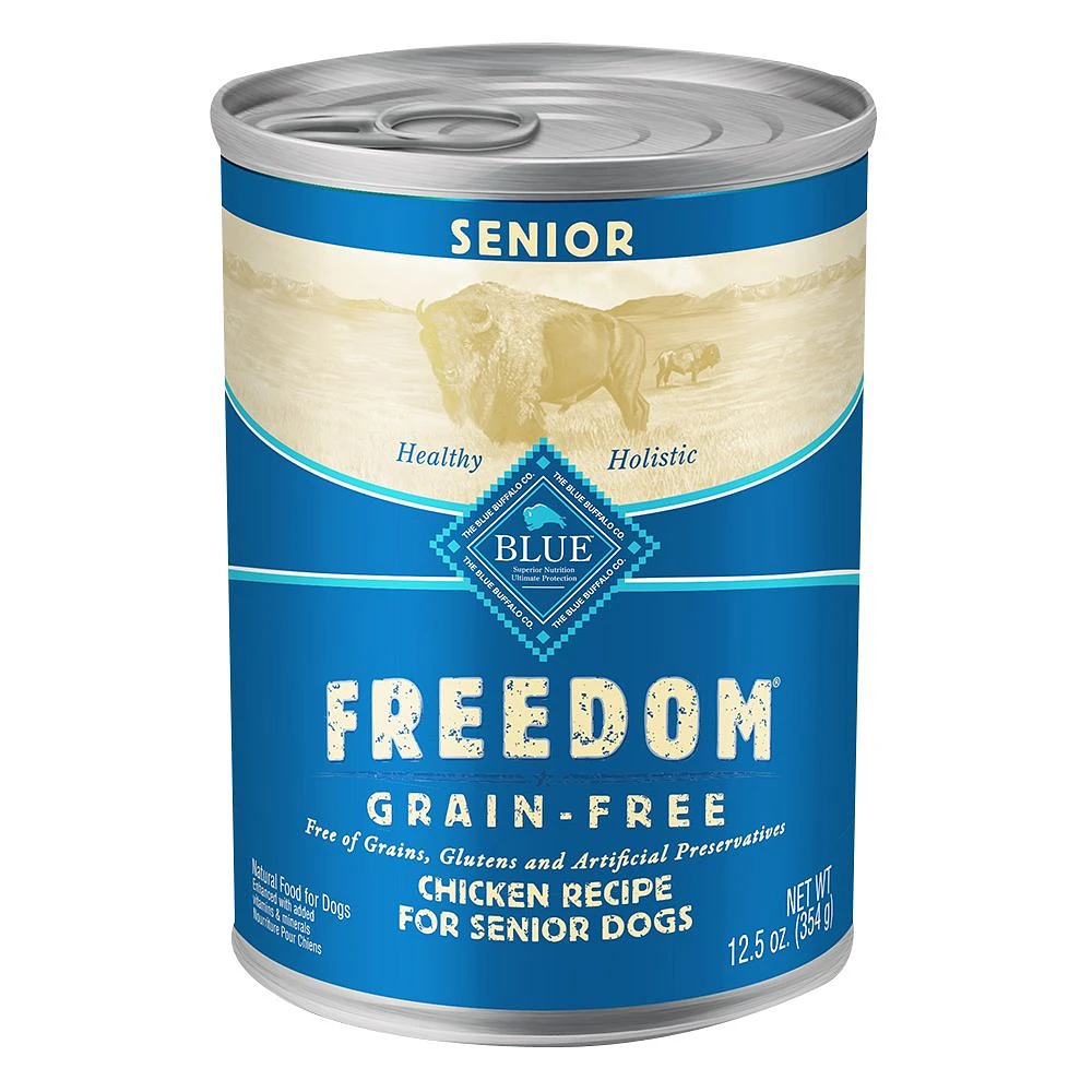 Blue Buffalo Freedom Senior Wet Dog Food Natural 12.5 Oz