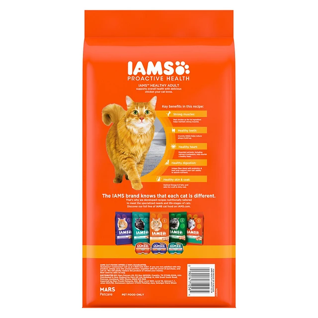 IAMS Proactive Health Indoor Adult Dry Cat Food Healthy Cat