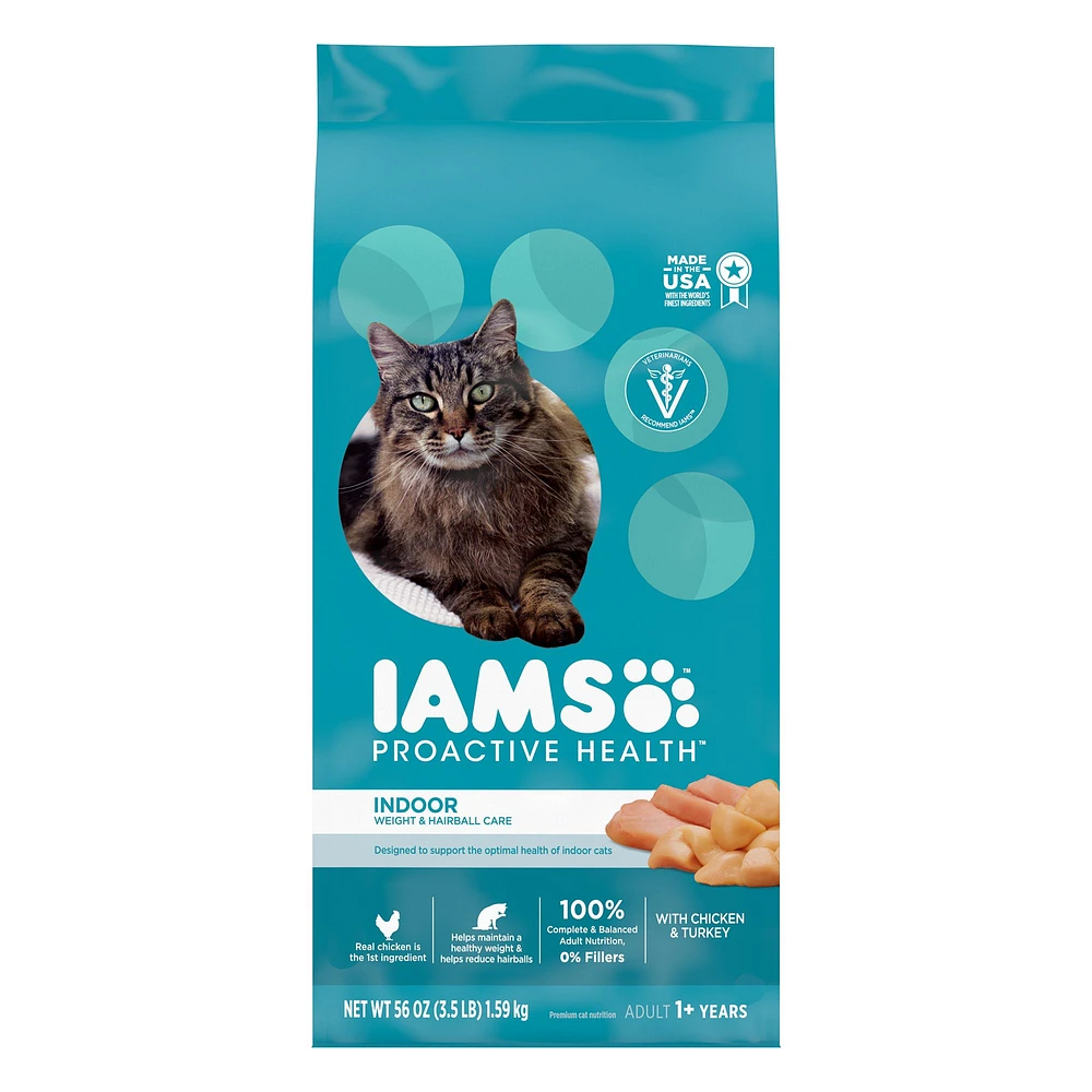 IAMS Proactive Health Indoor Adult Dry Cat Food Weight