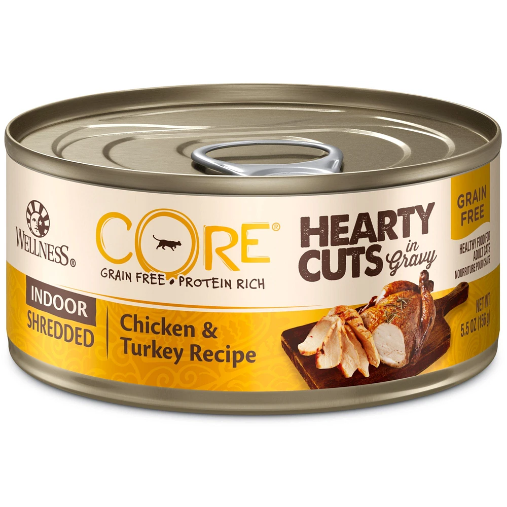 Wellness CORE Hearty Cuts Indoor Adult Cat Food Grain Free