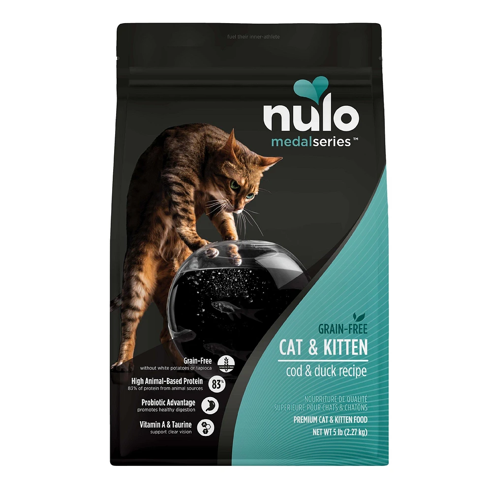 Nulo MedalSeries All Life Stages Dry Cat Food Grain Free Cod