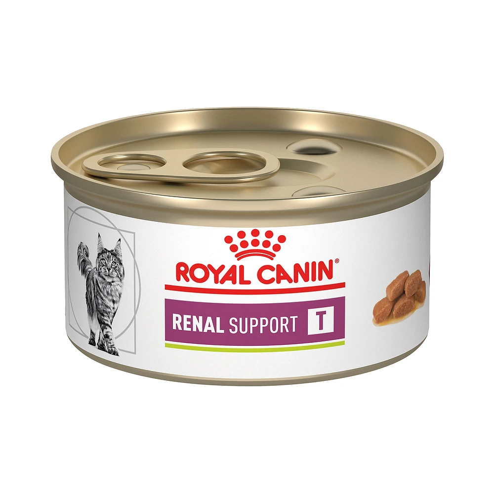 Royal Canin Veterinary Diet Feline Renal Support T Adult Cat Wet Food in Gravy 3 oz can