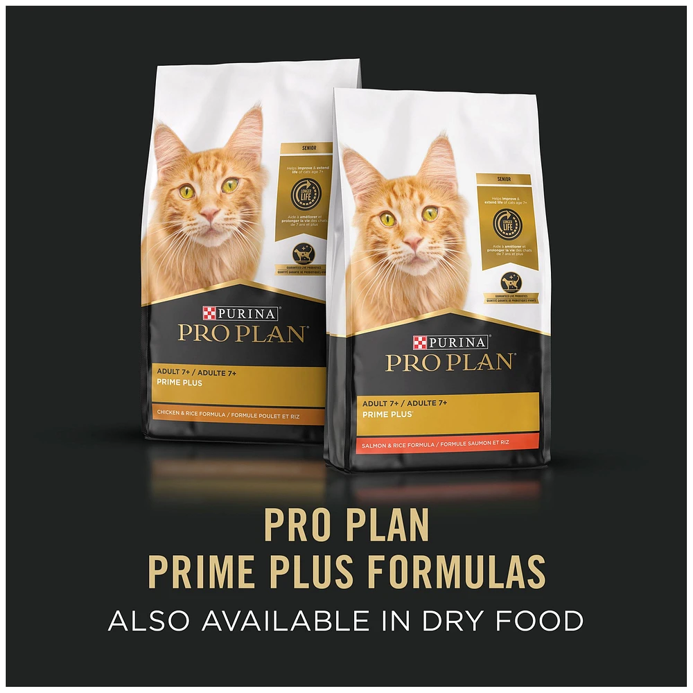 Purina Pro Plan Prime Plus Senior Wet Cat Food Grain Free With