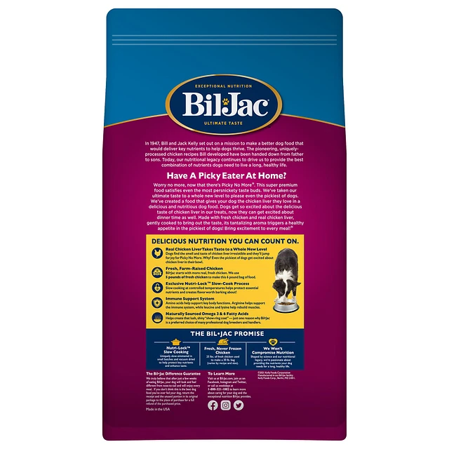 Bil Jac Picky No More Medium and Large Breed Adult Dry Dog Food