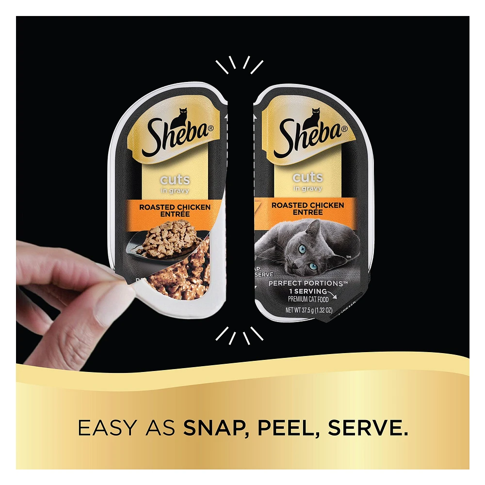 Sheba Perfect Portions Adult Wet Cat Food Cuts in Gravy The