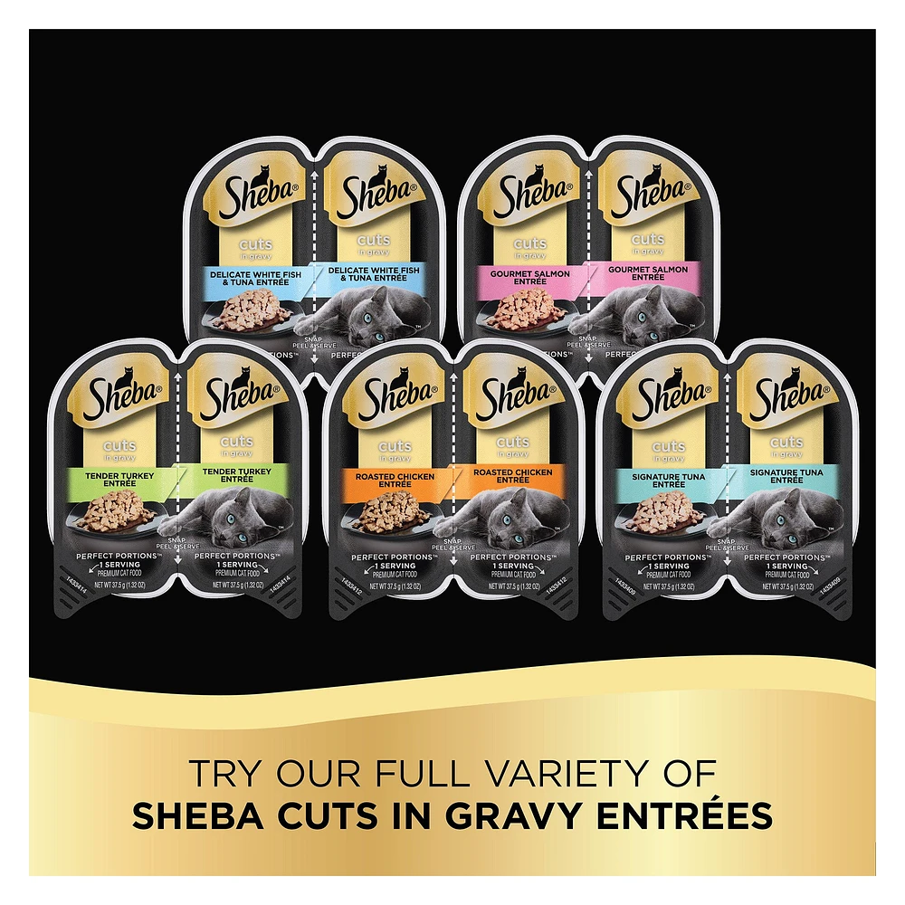 Sheba Perfect Portions Adult Wet Cat Food Cuts in Gravy The