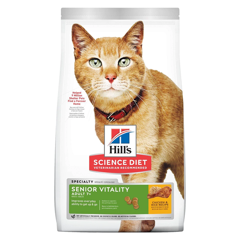 Hill s Science Diet Senior Vitality Adult Senior 7 Dry Cat Food