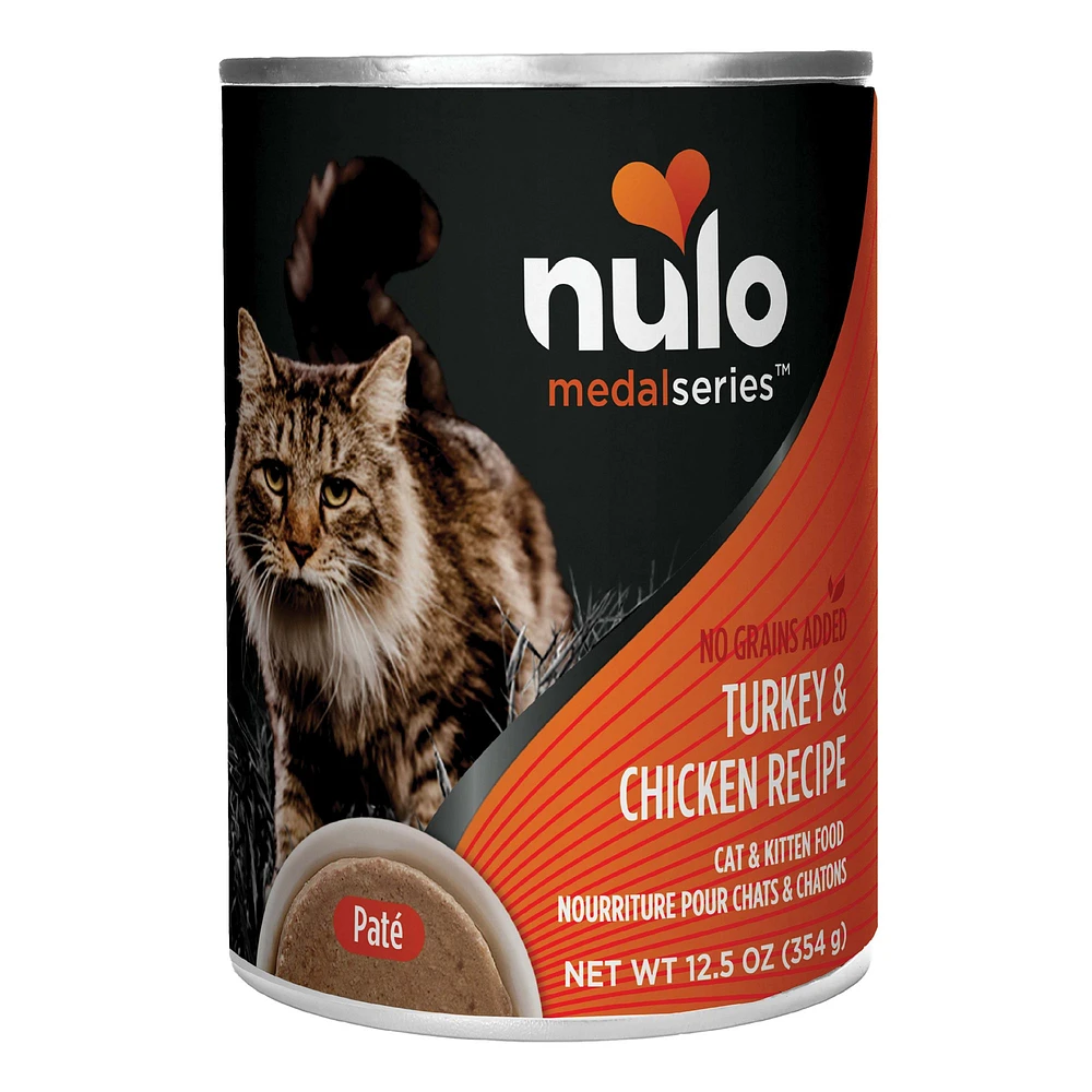 Nulo MedalSeries All Life Stages Wet Cat Food Grain Free No Corn Wheat Soy 12.5 Oz