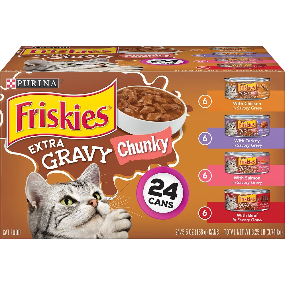 Friskies Purina Friskies Extra Gravy Adult Cat Wet Food 9.4 lb