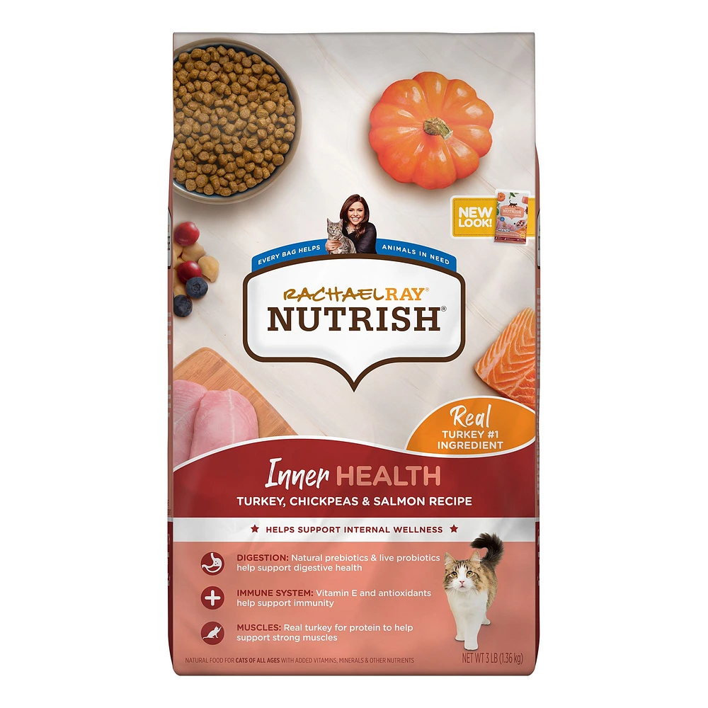 Rachael Ray Nutrish All Life Stage Dry Cat Food Turkey