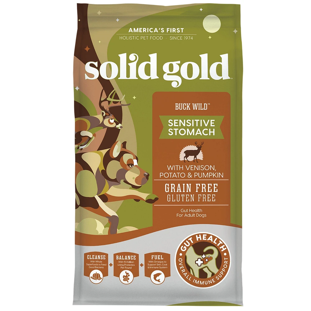 Solid Gold Buck Wild Adult Dog Food Grain Free Gluten Free