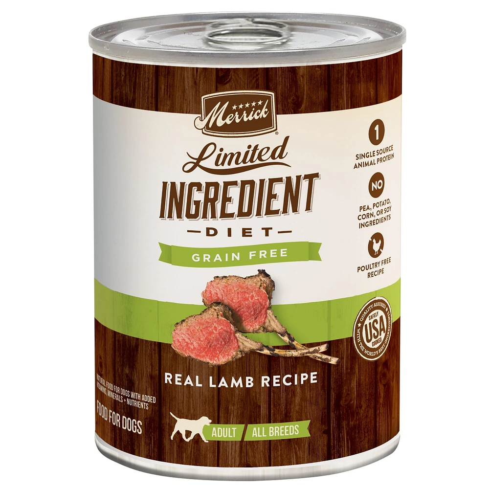 Merrick Limited Ingredient Diet Adult Wet Dog Food 12.7 Oz