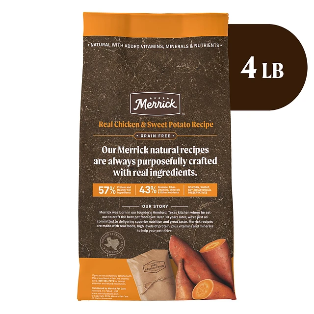 Merrick Grain Free Chicken Flavored Adult Dry Dog Food Gluten