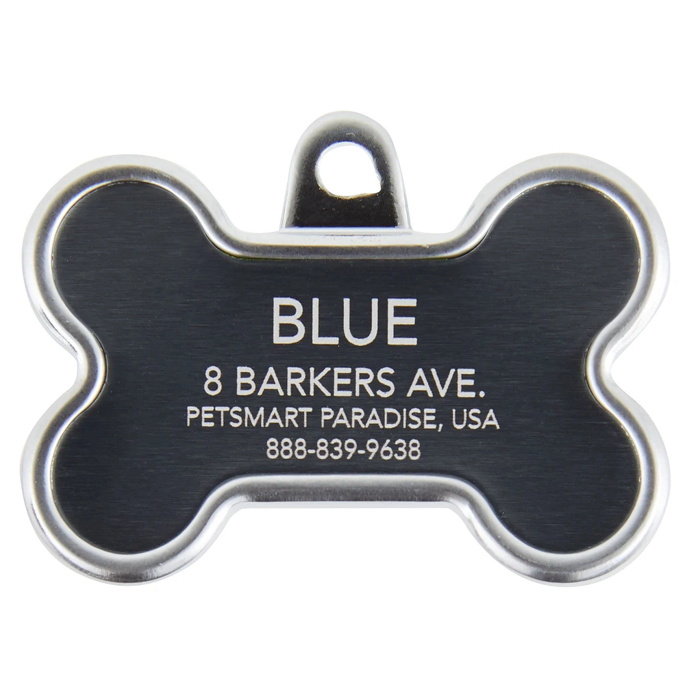 TagWorks® Reflective Bone Personalized Pet ID Tag | The Market Place